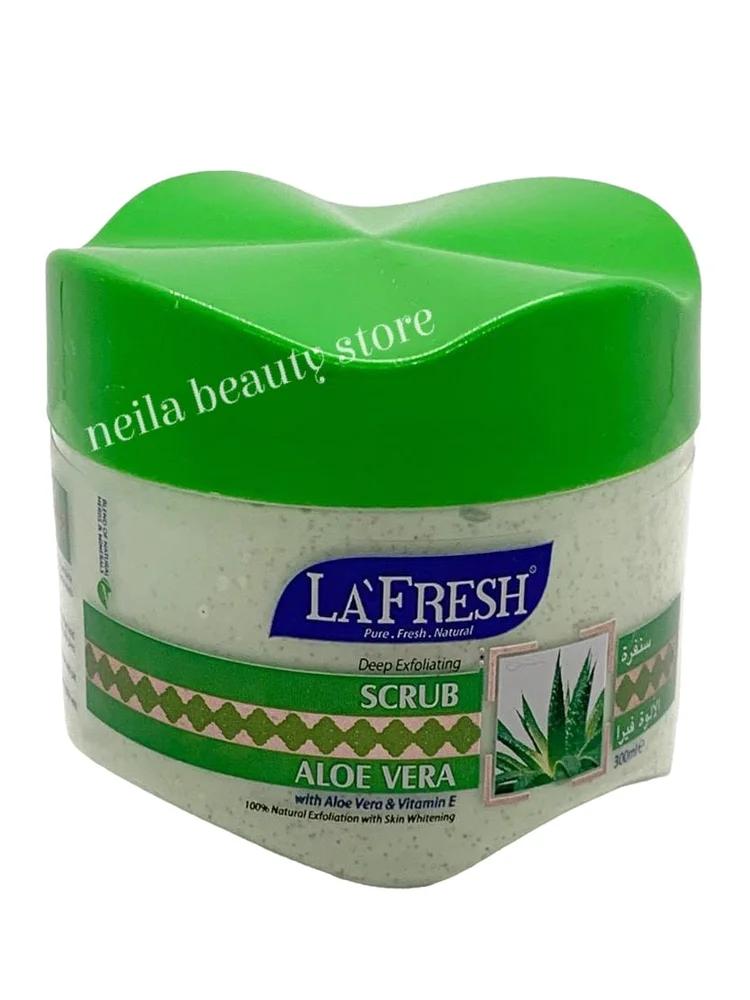 LaFresh Aloe Vera Scrub brightening 100% Natural Exfoliation - 300Ml