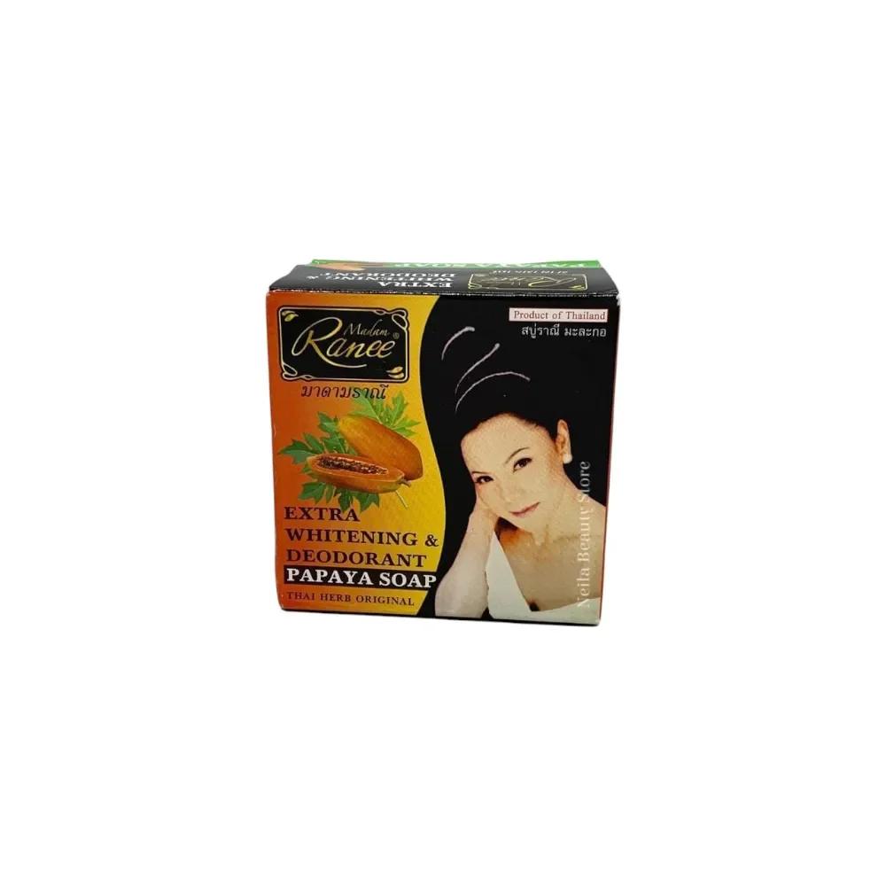 Madam Ranee Extra Brightening And Deodorant Papaya Soap - 160Grm