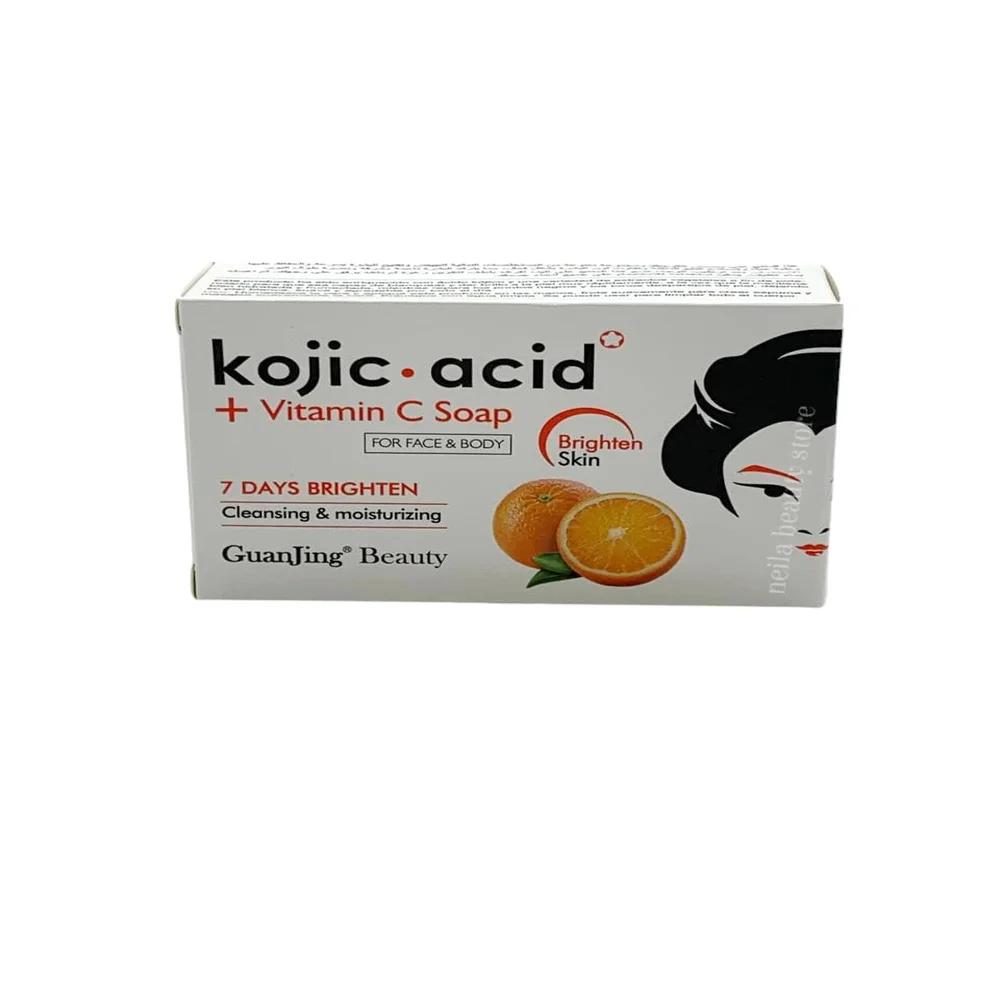 Guanjing Kojic Acid+Vitamin C Brightening Soap - 120Grm