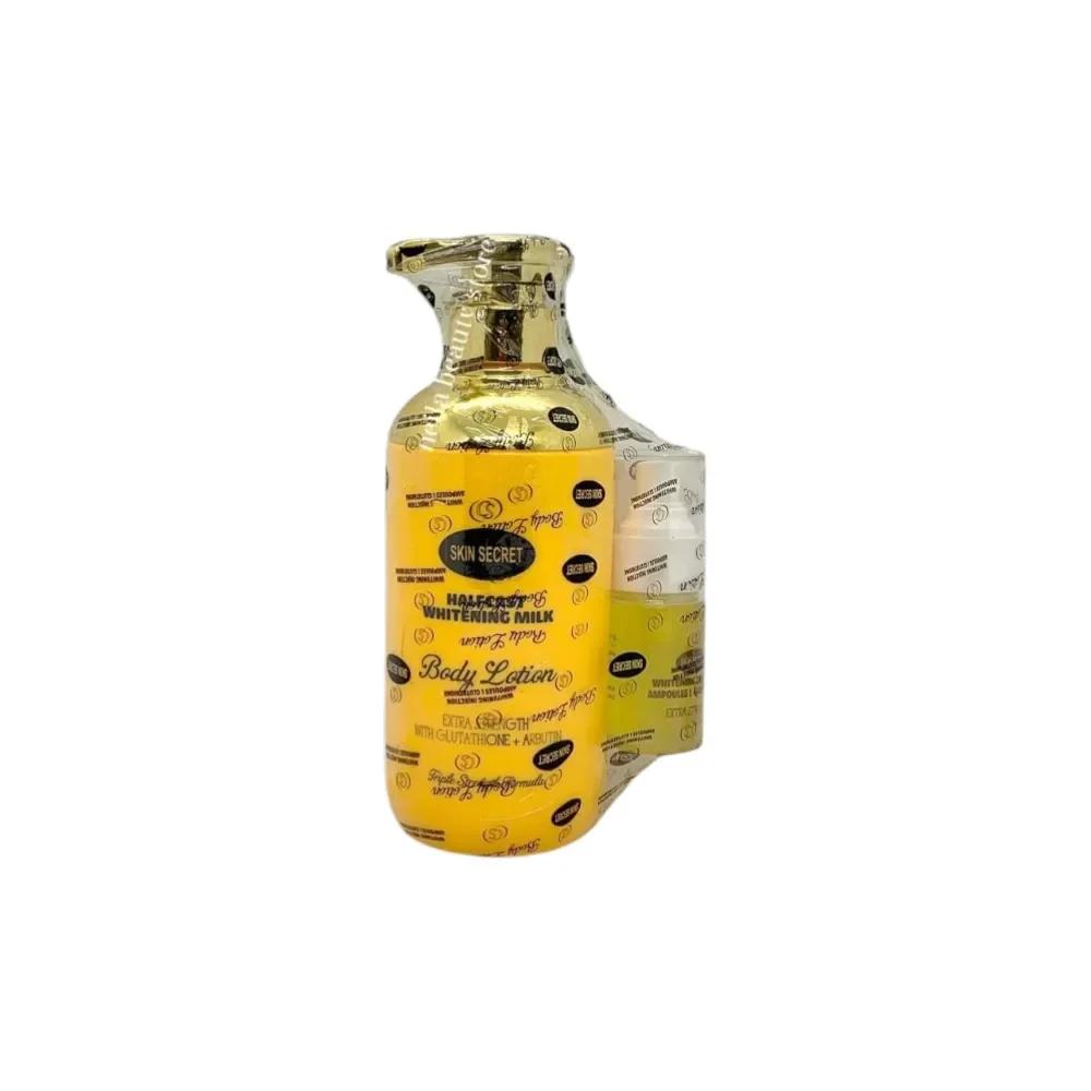 Skin Secret Half Cast Brightening Milk+Injection Ampoule L-Glutathione - 500Ml