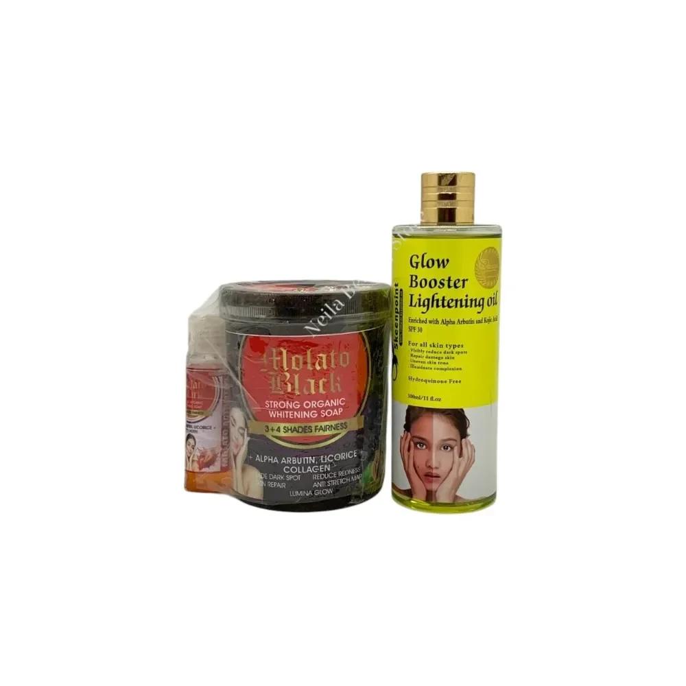 Glow Booster Strong Molato Organic Soap +Skeenpoint Glow Booster Oil Combo