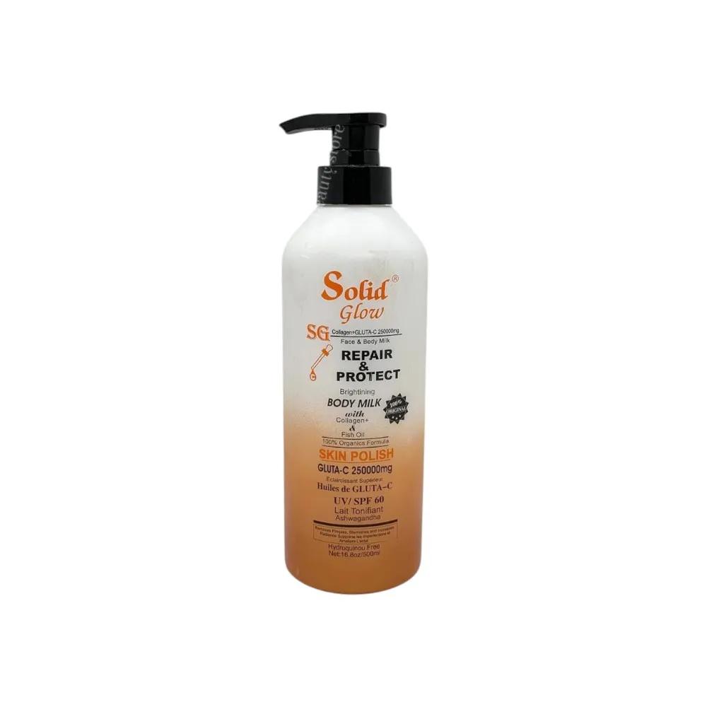 Solid Glow Collagen+Gluta-C Repair And Protect Skin Polish Body Milk - 500Ml