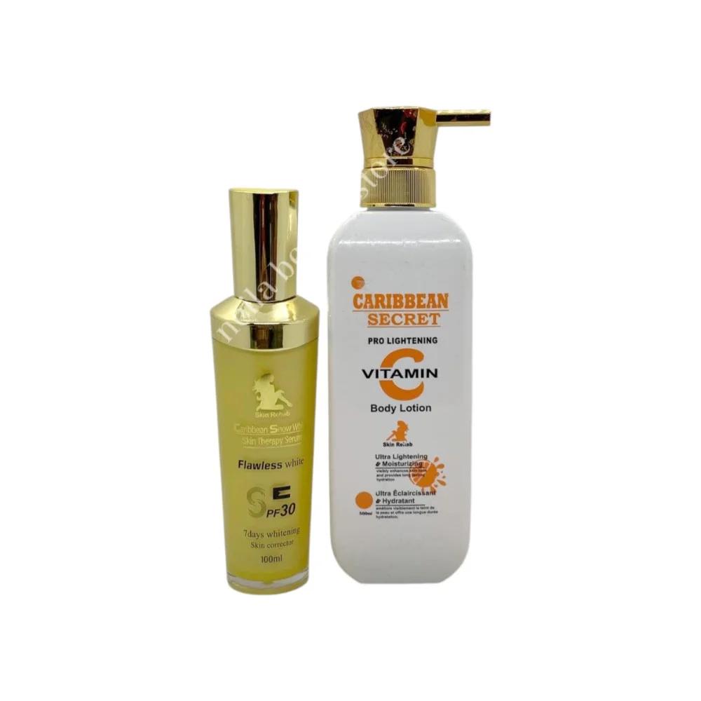 Caribbean Secret Pro Brightening Vitamin C Glow body Combo
