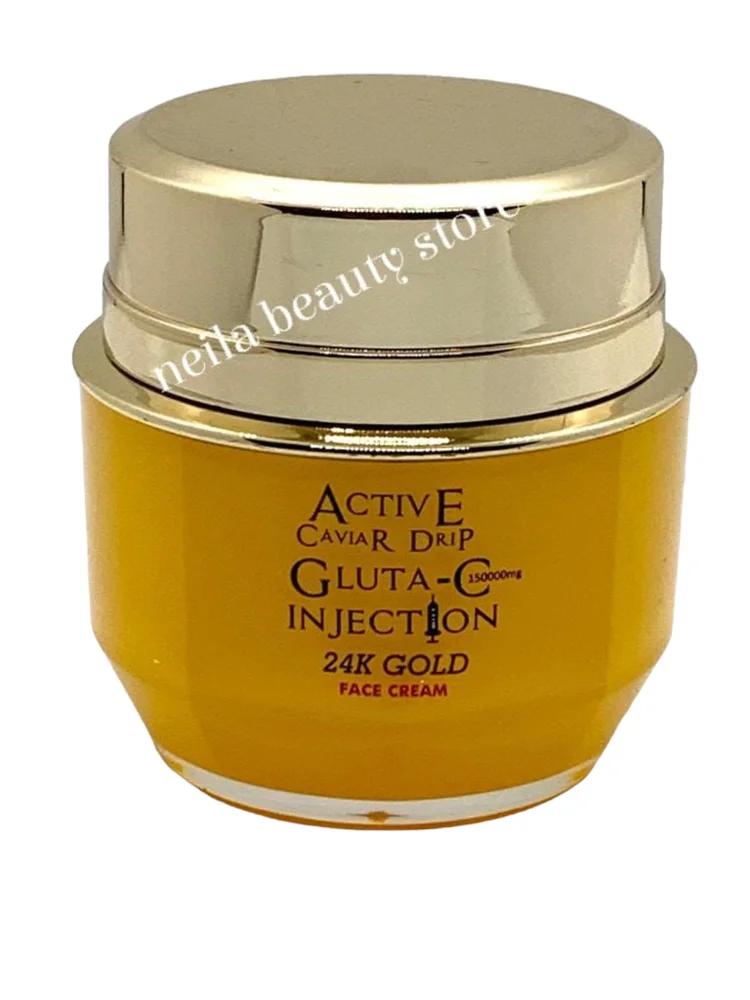 Active Caviar Drip Gluta-C, 24k Gold Facial Cream - 50Grm