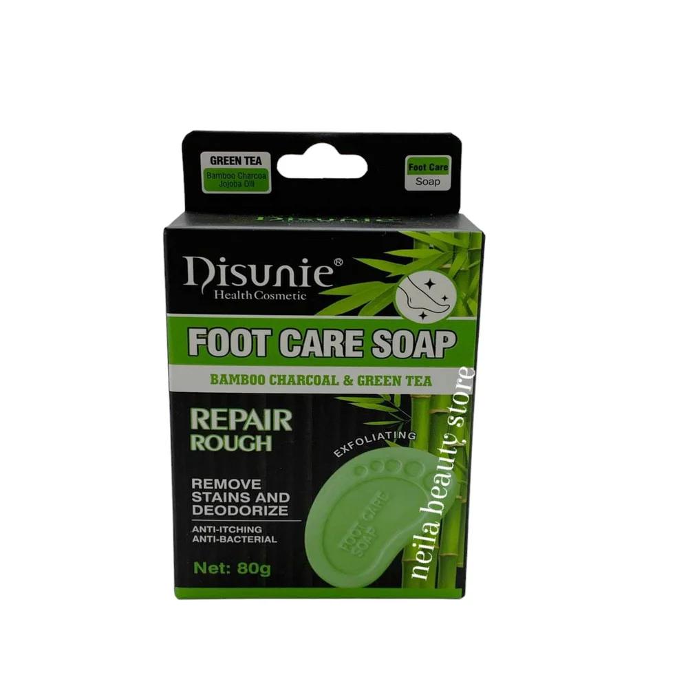 Disunie Foot Care Soap With Bamboo Charcoal And Green Tea - 80Grm