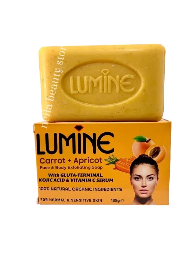Lumine Carrot+Apricot Face and Body Exfoliating Soap - 135Grm