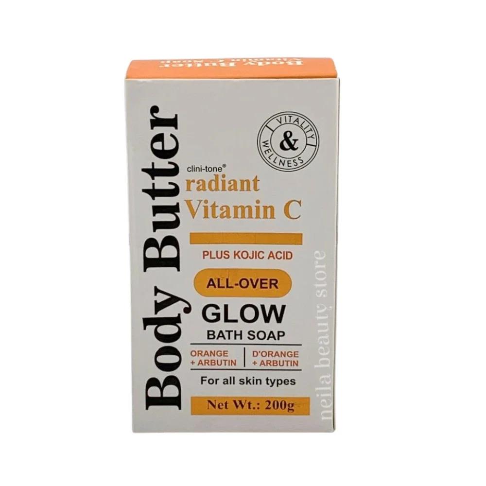Clini-tone Vitamin C Plus Kojic Acid Glow Body Butter Soap - 200Grm