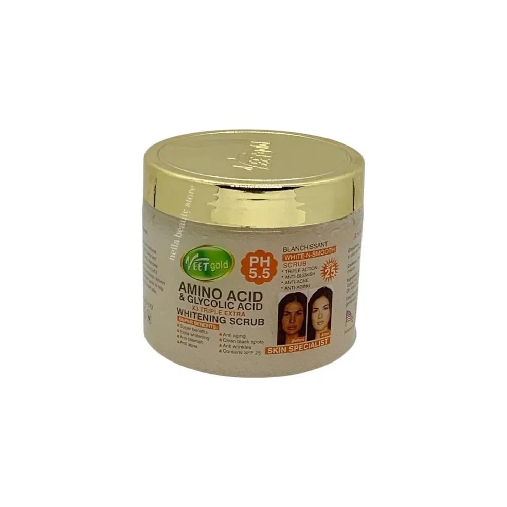 Veetgold Amino Acid And Glycolic Acid X3 Triple Extra Brightening Scrub - 450Grm