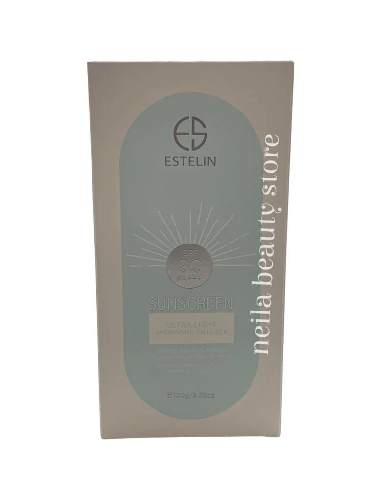 Estelin Sunscreen SPF80 PA+++ Ultra Light Hydrating Invisible - 100Grm