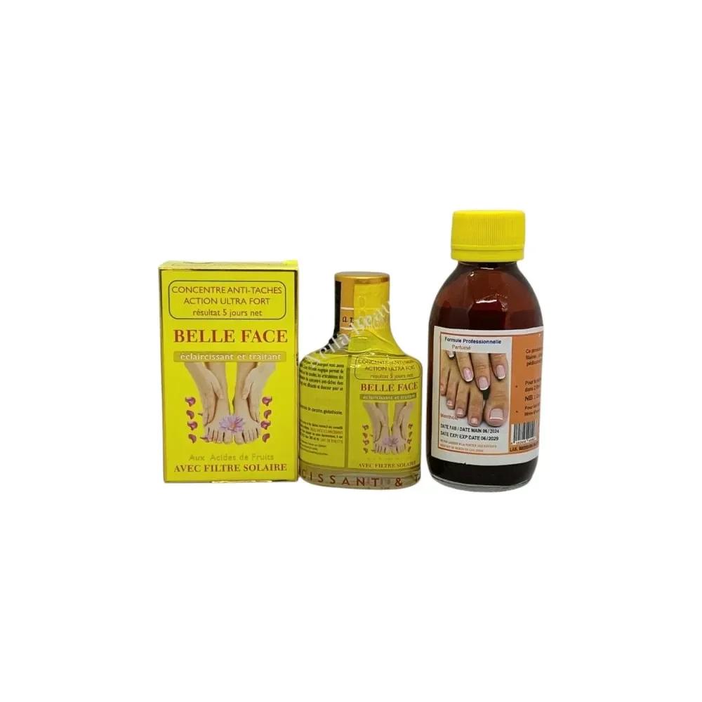 Belle Face Ultra Concentrate Knuckle Serum & Fongicide Natural Light Solution Combo