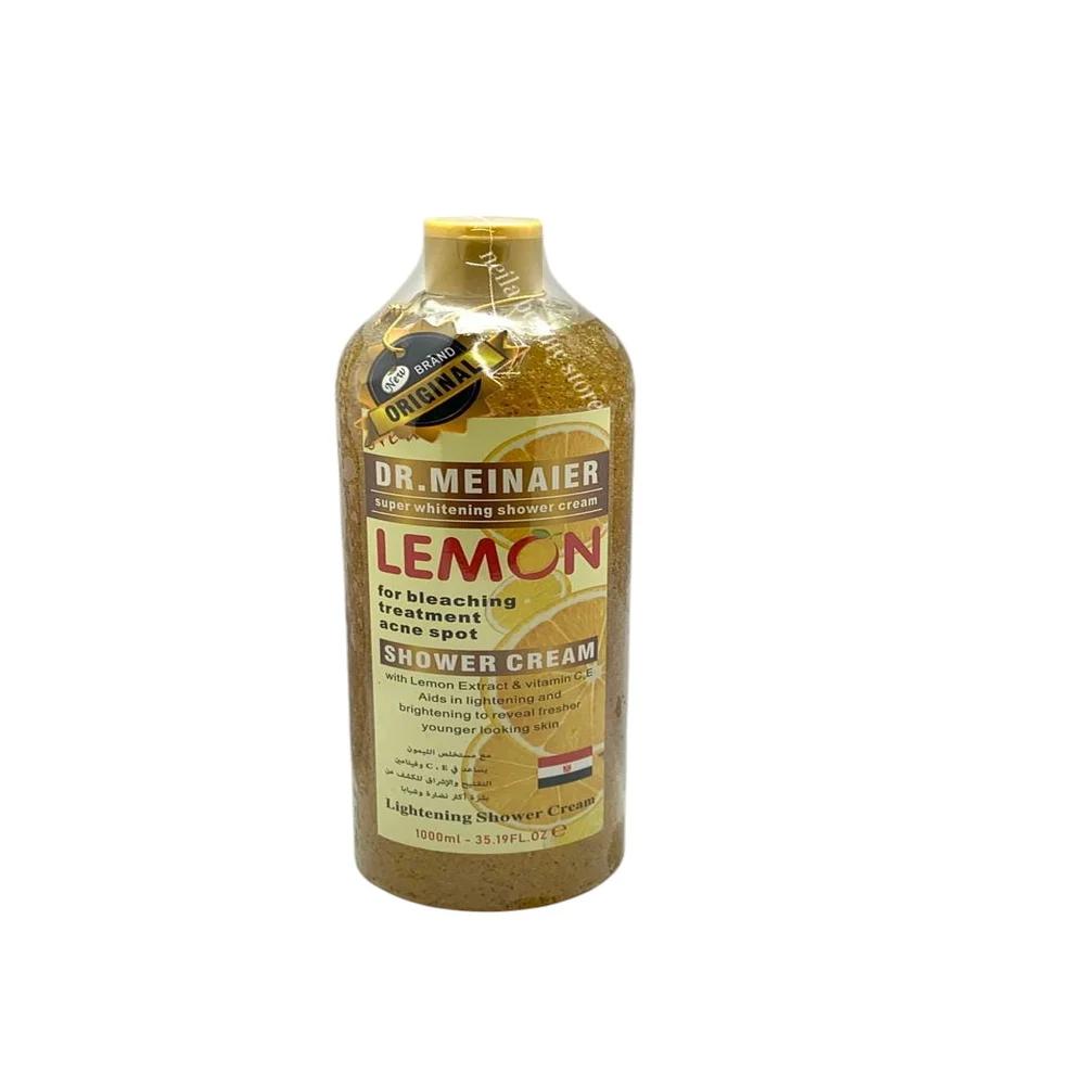 DR.Meinaier Lemon Super Brightening Shower Cream For Acne Spots Treatment 1000Ml