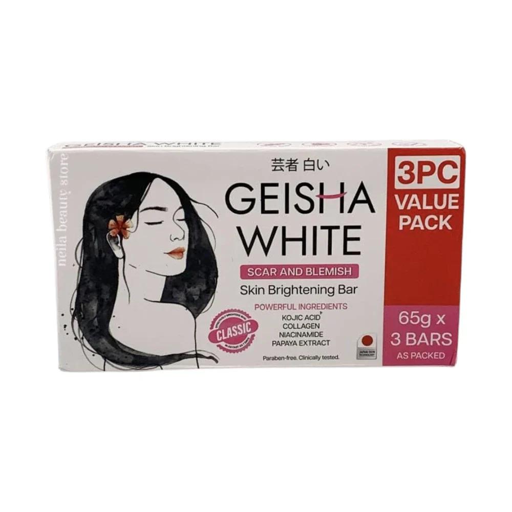 Geisha White Skin Brightening Bars - 65Gm 3Bars