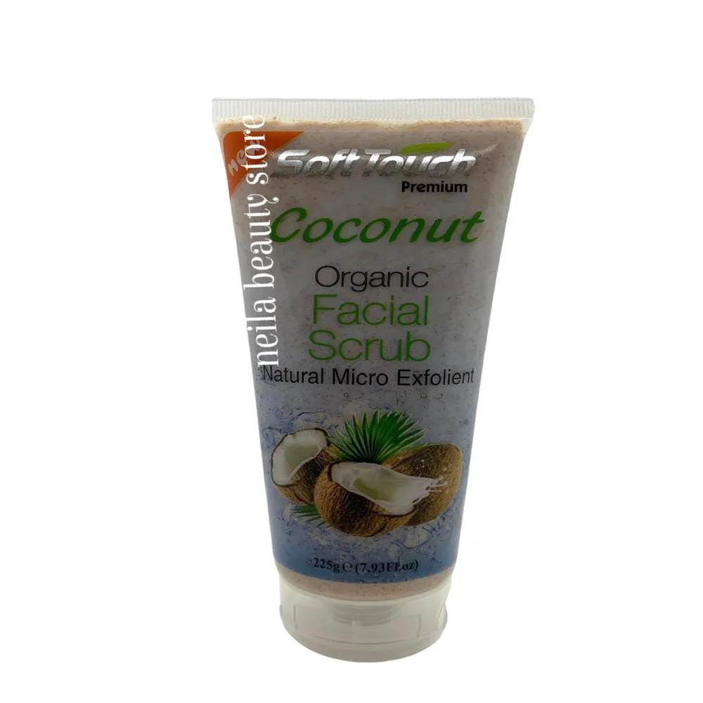 Soft Touch Coconut Organic Facial Scrub - 225Grm