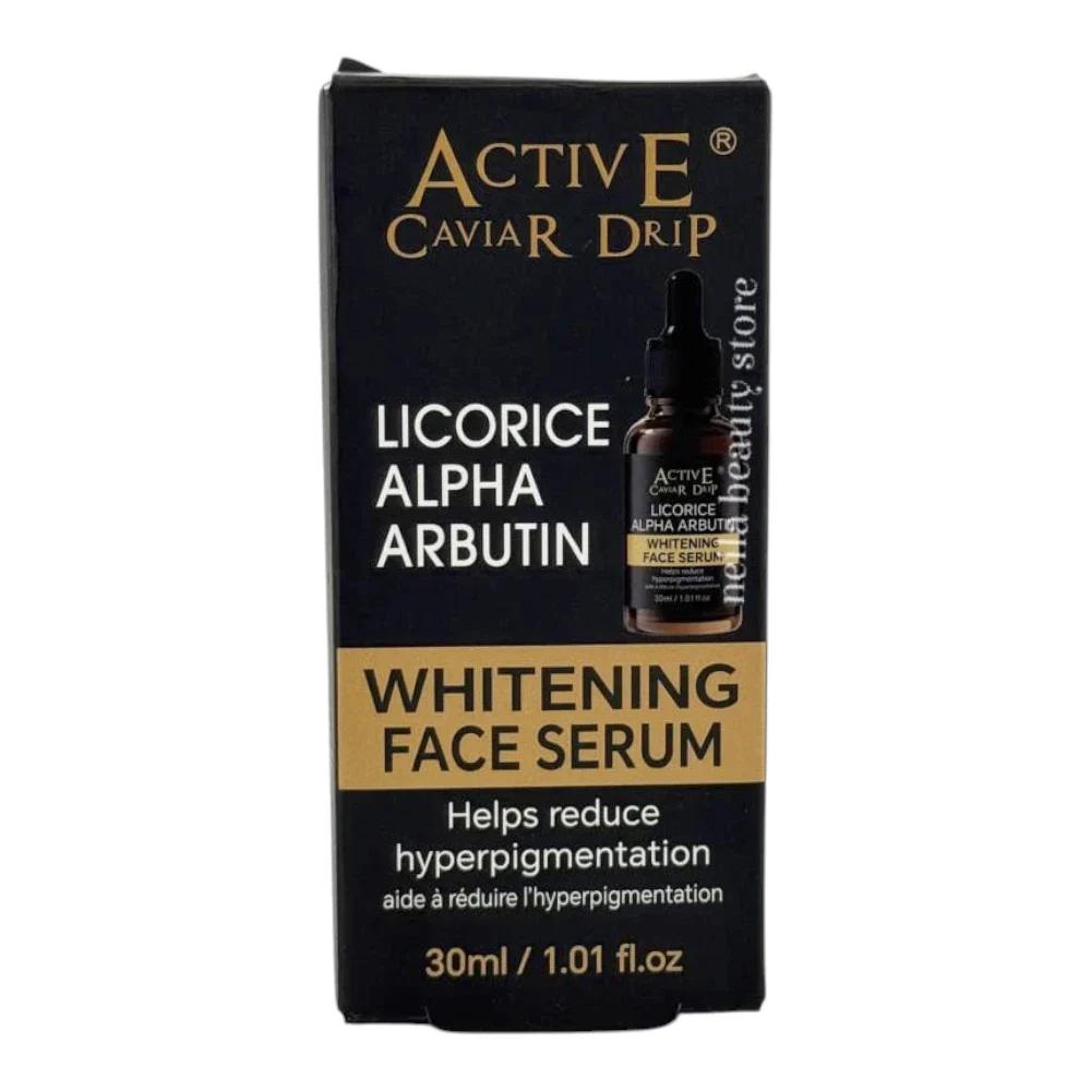 Active Caviar Drip Licorice Alpha Arbutin Brightening Face Serum - 30Ml