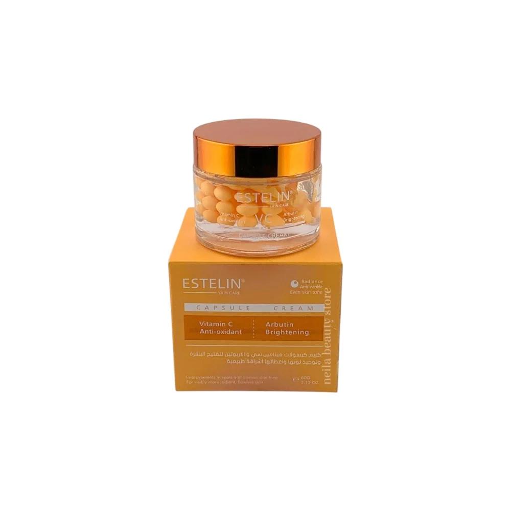Estelin Vitamin C + Arbutin Antioxidant Brightening Capsule Cream - 60Grm