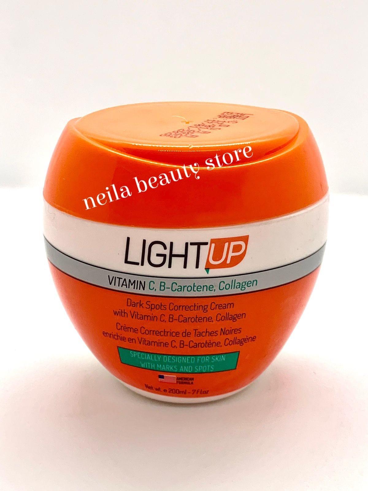 Light up vitamin C, B-Carotene, Collagen Dark Spot Corrector Cream