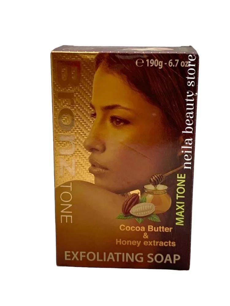Bronz Tone Exfoliating Soap With Cocoa butter And Honey Extracts - 190Grm