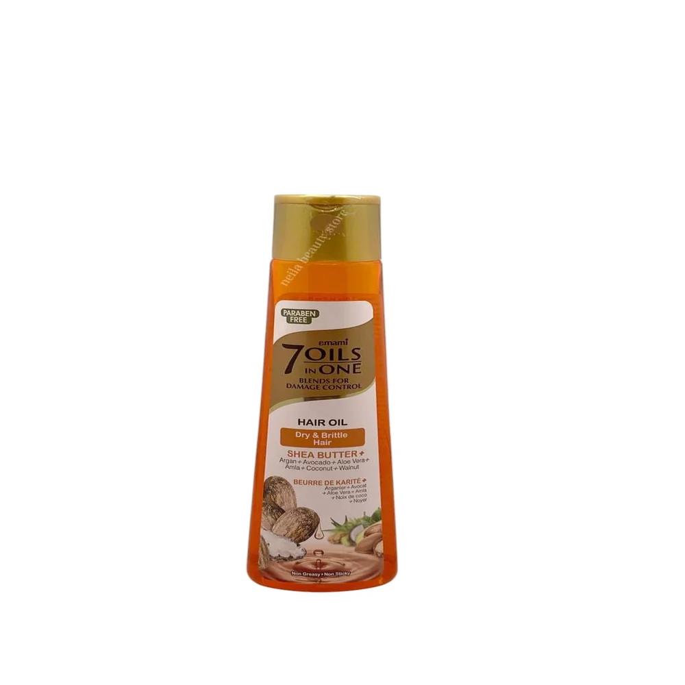 Emami 7Oils In One Shea Butter Oil For Dry Brittle Hair - 200Ml