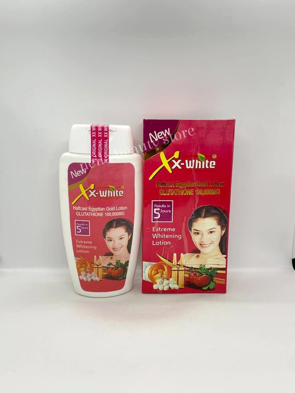 Xx-white Half Cast Egyptian Gold 100000mg Glutathione Lotion - 400Ml