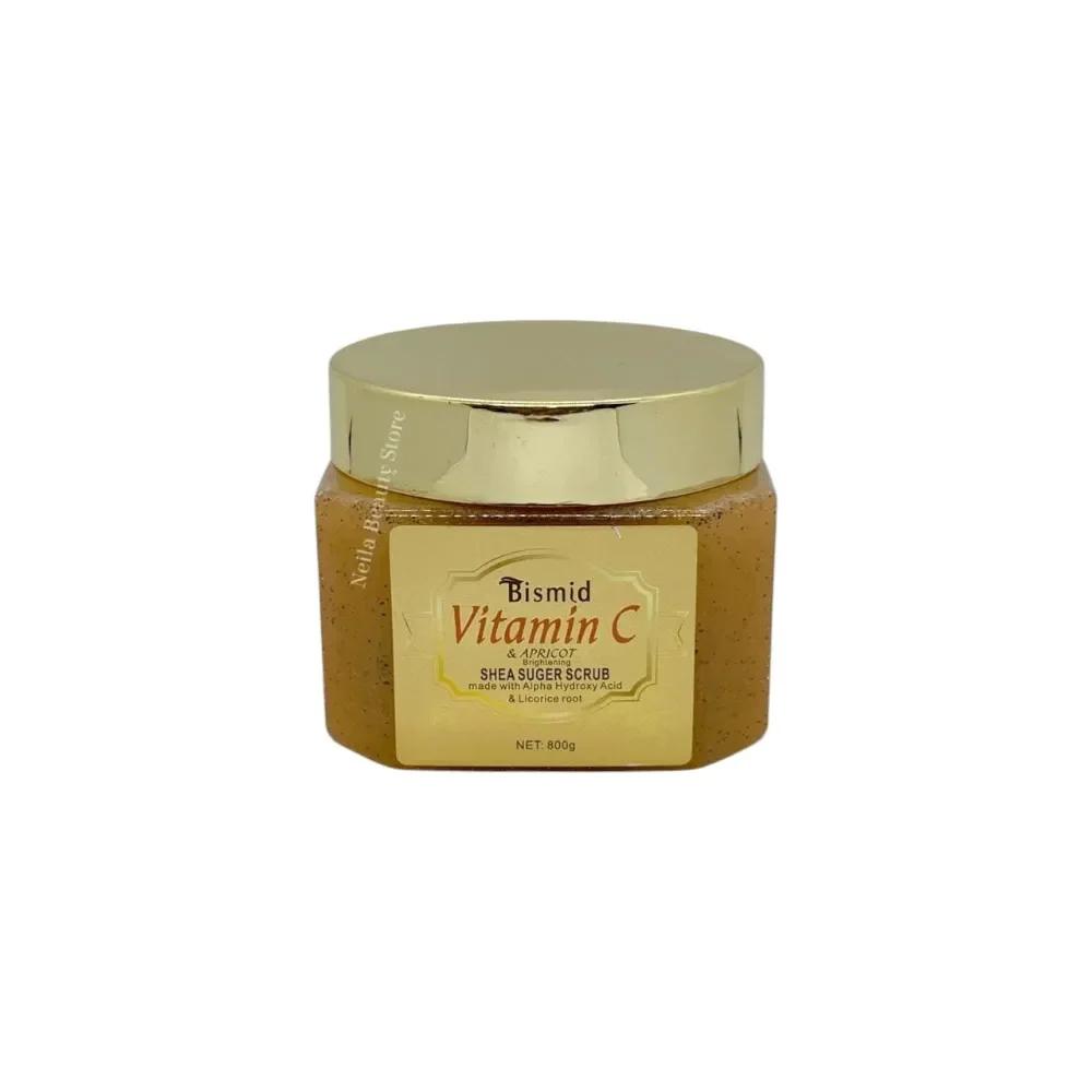 Bismid Vitamin C & Apricot Brightening Shea Butter Scrub - 800Grm