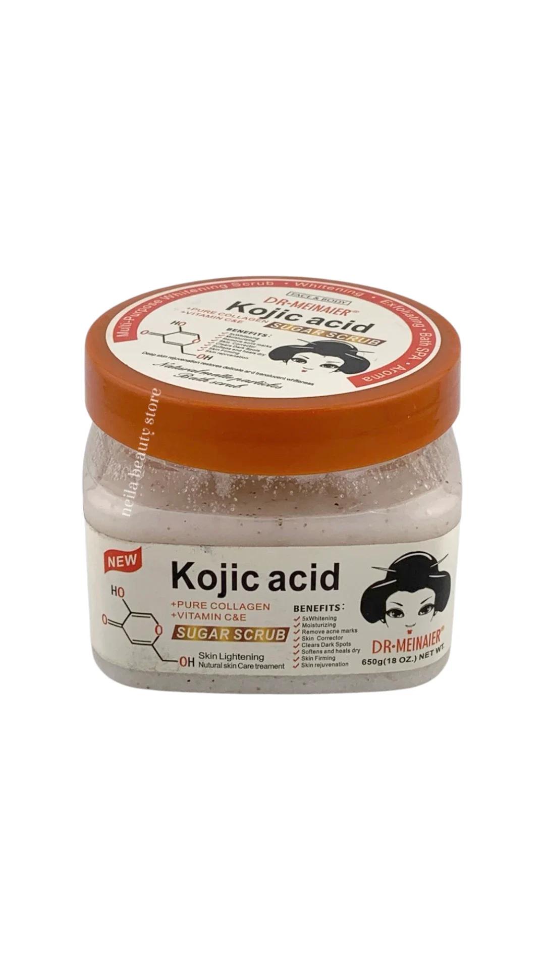 Dr.Meinaier Kojic Acid +Pure Collagen+Vitamin C And E Sugar Scrub - 650Grm
