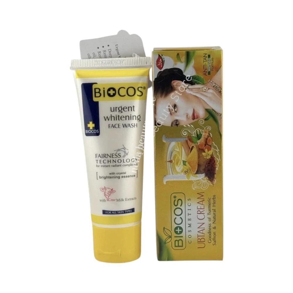 Biocos Ubtan Brightening Cream Combo