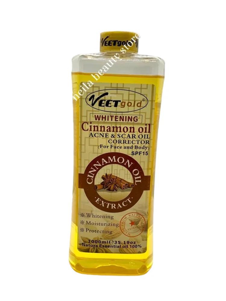 Veetgold Cinnamon Acne And Scar Corrector Face And Body Oil - 1000Ml
