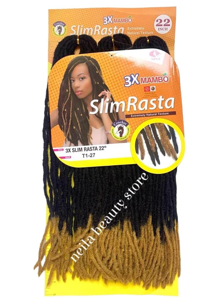 Slim Rasta 22" Colour T1-27, 3X Mambo