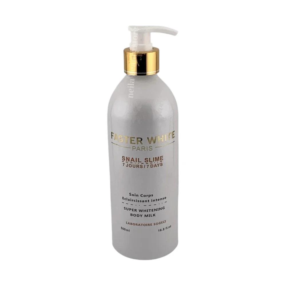 Faster White Paris Snail Slime Super Brightening Body Milk - 500Ml