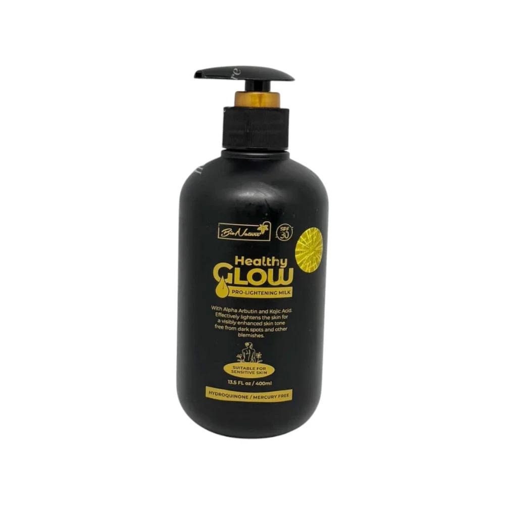 Bionature Healthy Glow Brightening Body Milk With Alpha Arbutin And Kojic Acid - 400Ml