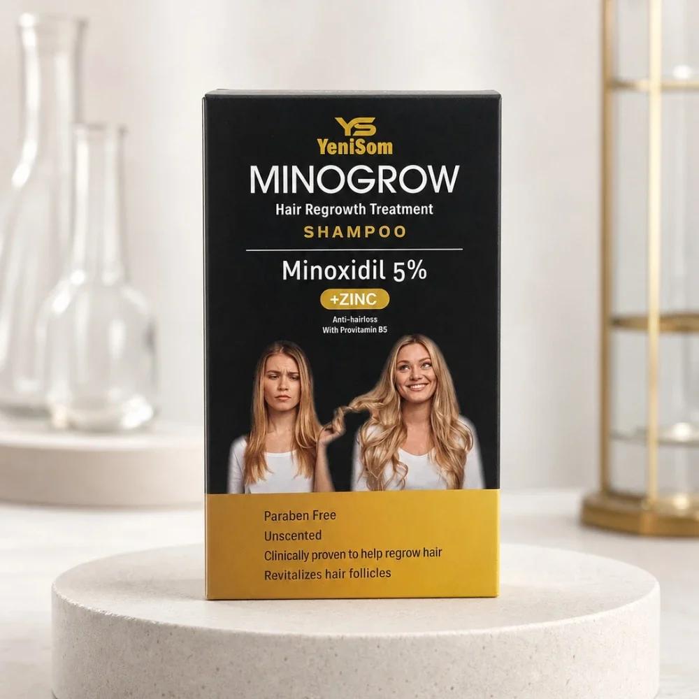 Yenisom MINOGROW Hair Regrowth Treatment Shampoo Minoxidil 5% + Zinc - 200Ml