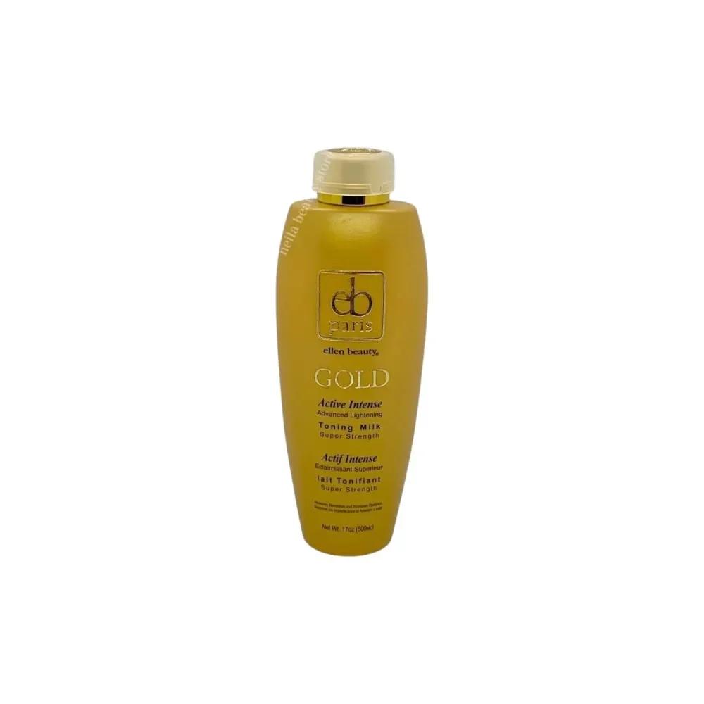 Ellen Beauty Paris Gold Active Intense Toning Milk Super Strength - 500Ml
