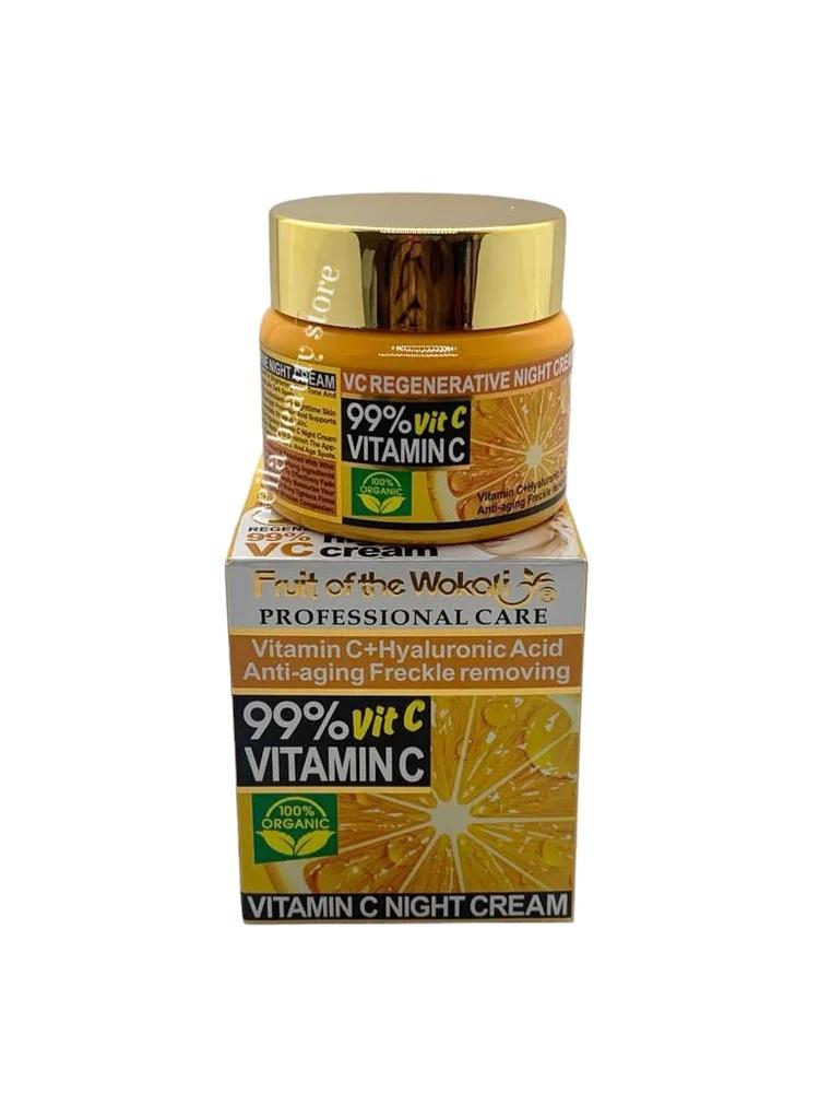 Fruit Of Wokali Vitamin C And Hyaluronic Acid Night Cream - 50Grm