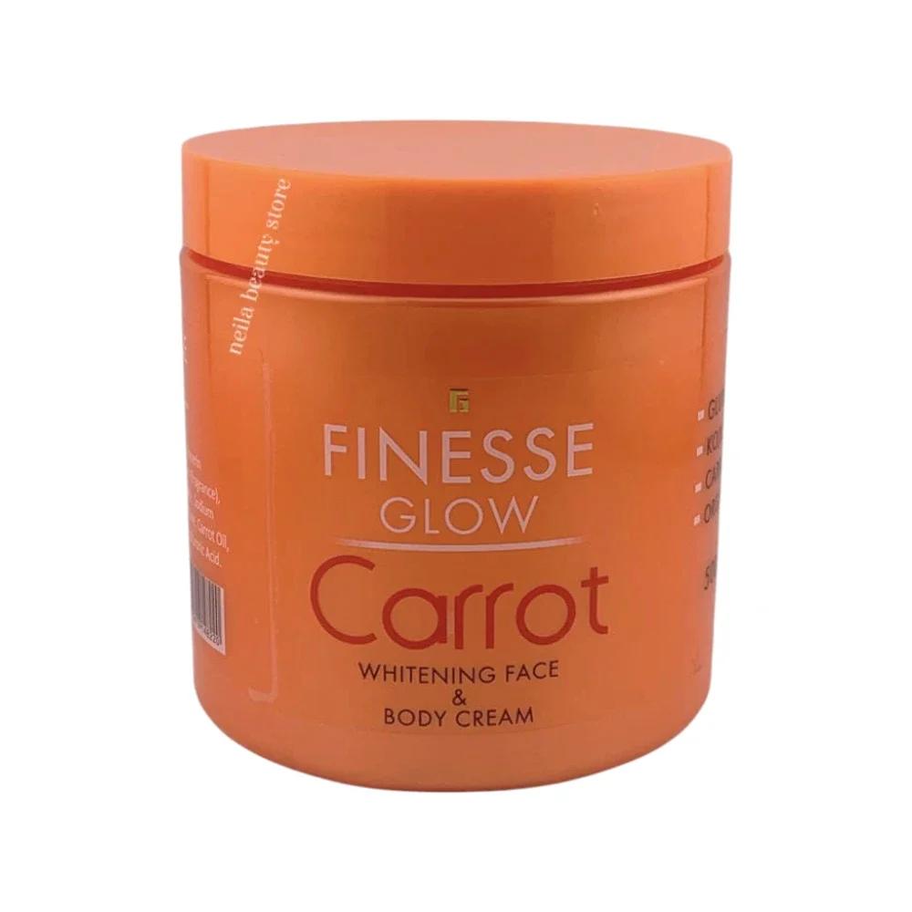 Finesse Glow Carrot Brightening Face And Body Cream - 500Grm