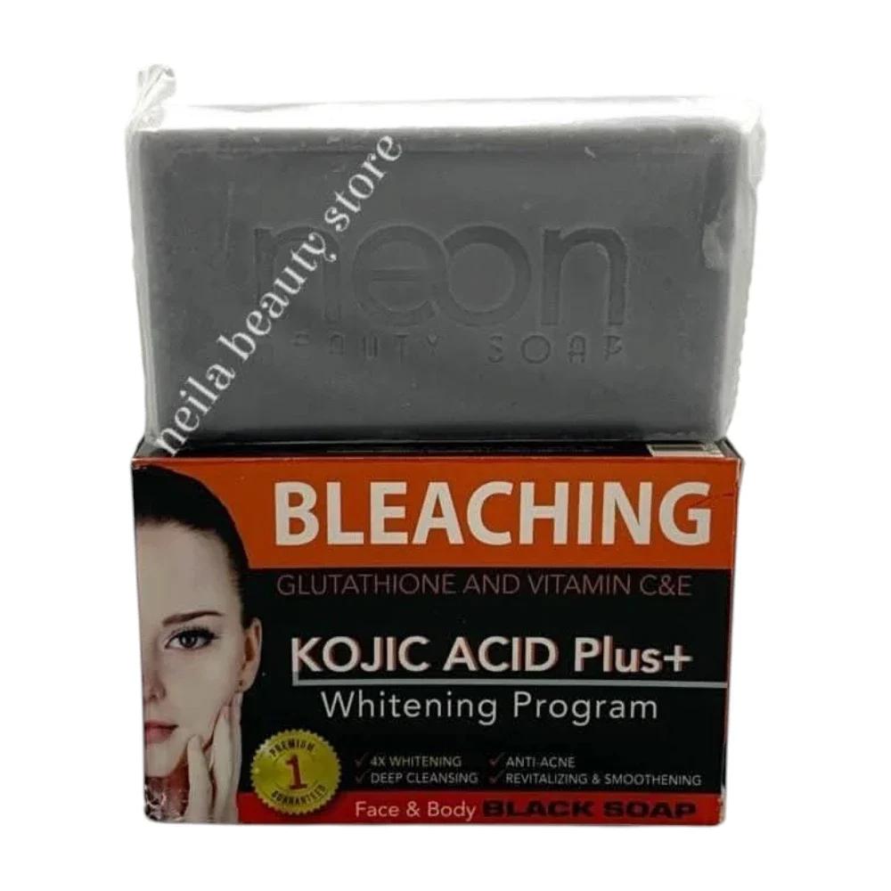 Neon Kojic Acid Brightening Black Soap - 135Grm