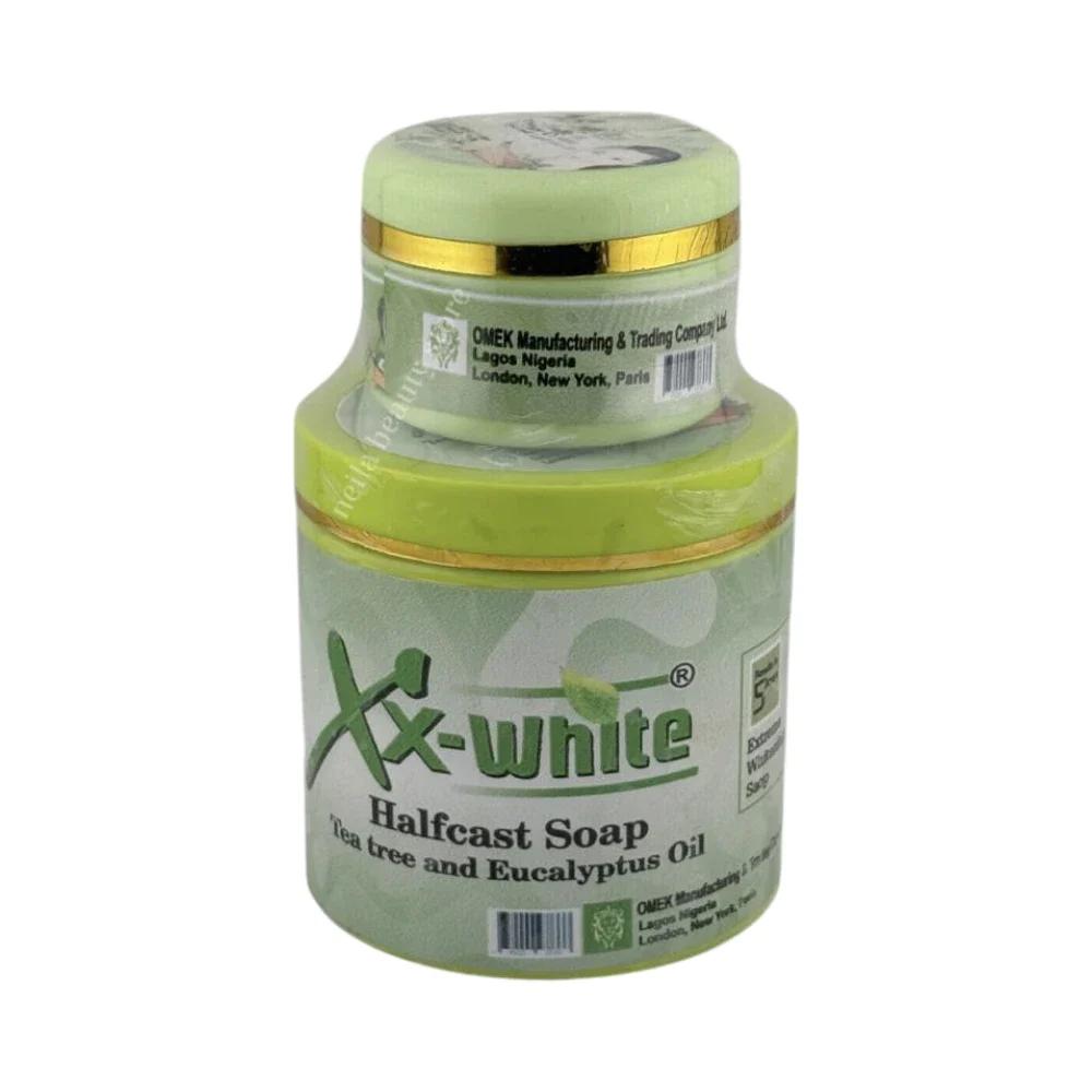 Xx-White Halfcast Tea Tree And Eucalyptus Soap + Face Cream Combo - 500Grm