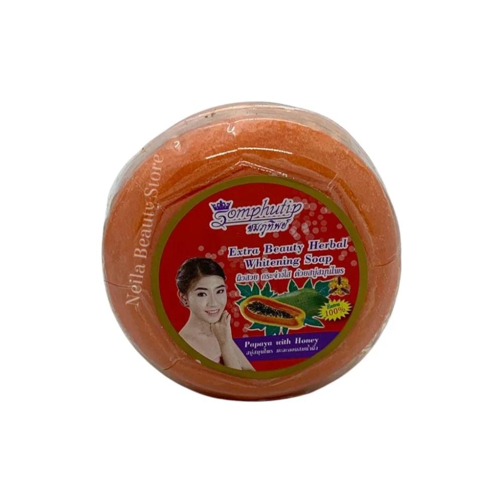 Somphutip Papaya With Honey Extra Brightening herbal Soap - 170Grm