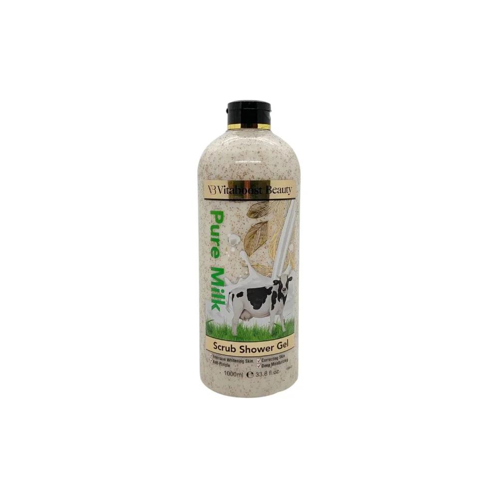 Vitaboost Beauty Pure Milk Scrub Shower Gel - 1000Ml