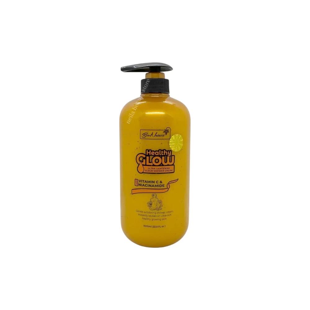 Bionature Healthy Glow Vitamin C And Niacinamide Scrub Shower Cream - 1000Ml