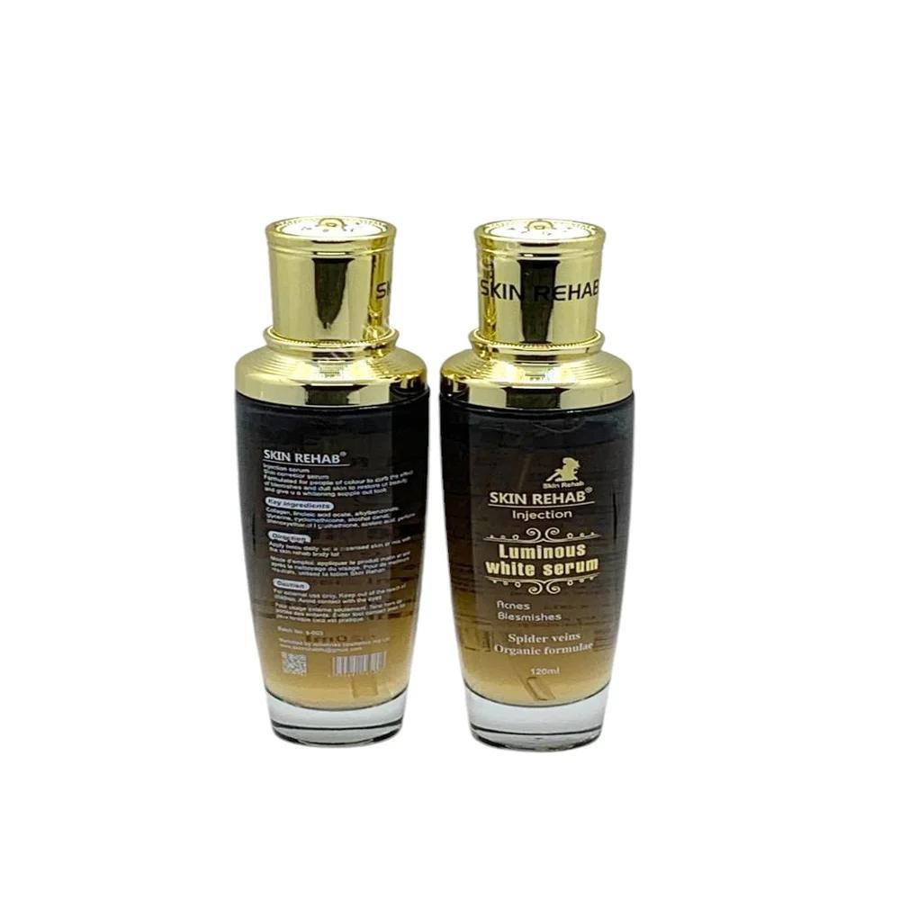 Skin Rehab Injection Luminous White Serum Organic Formula For,Acne, Blemishes And Spider Veins - 120Ml