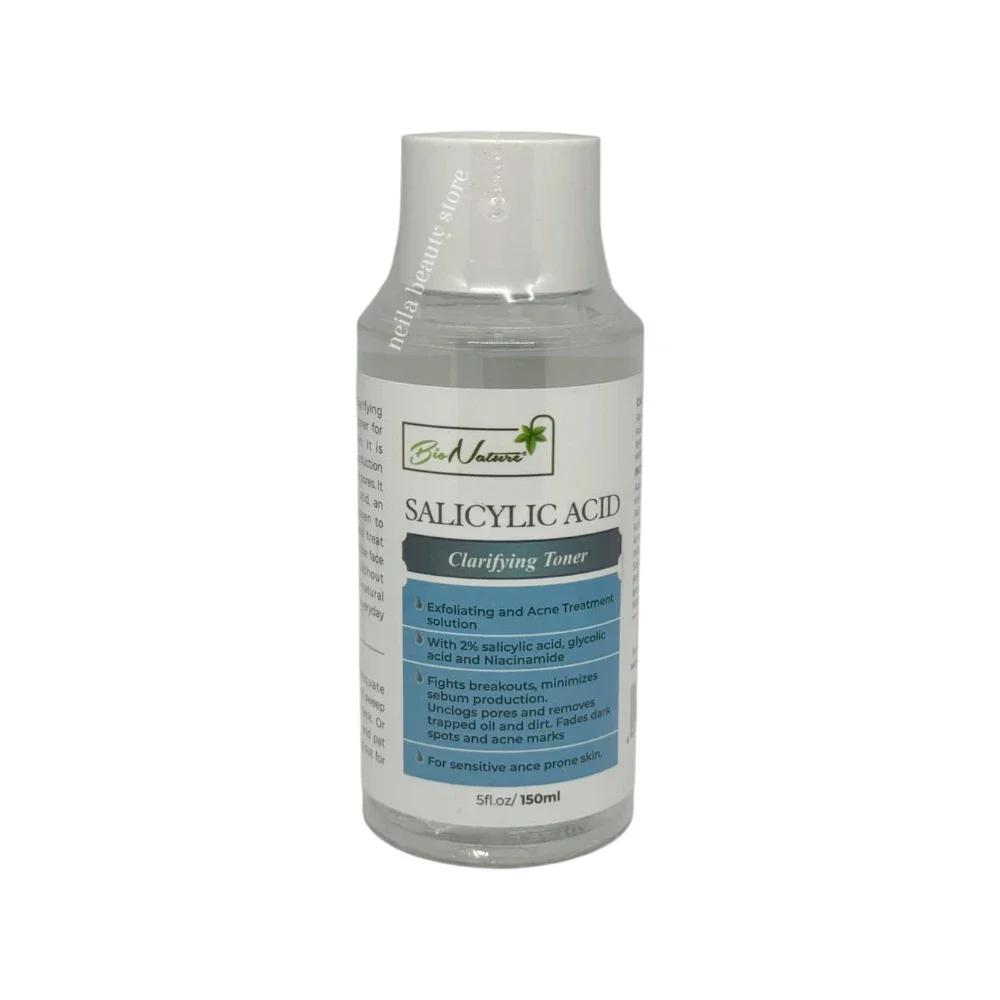 Bionature Salicylic Acid Clarifying Toner With Glycolic Acid And Niacinamide - 150Ml