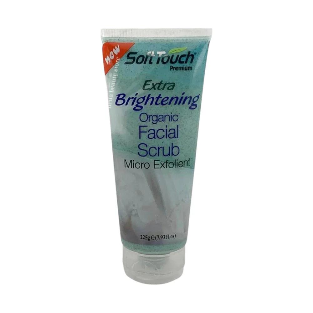 Soft Touch Extra Brightening Organic Facial Scrub - 225Grm