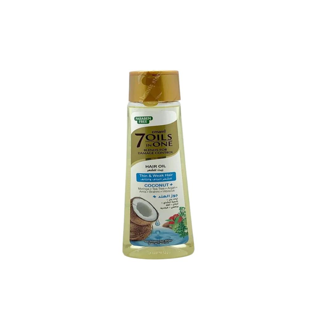 Emami 7 Oils in One Coconut Hair Oil For Thin And Weak Hair - 200ml