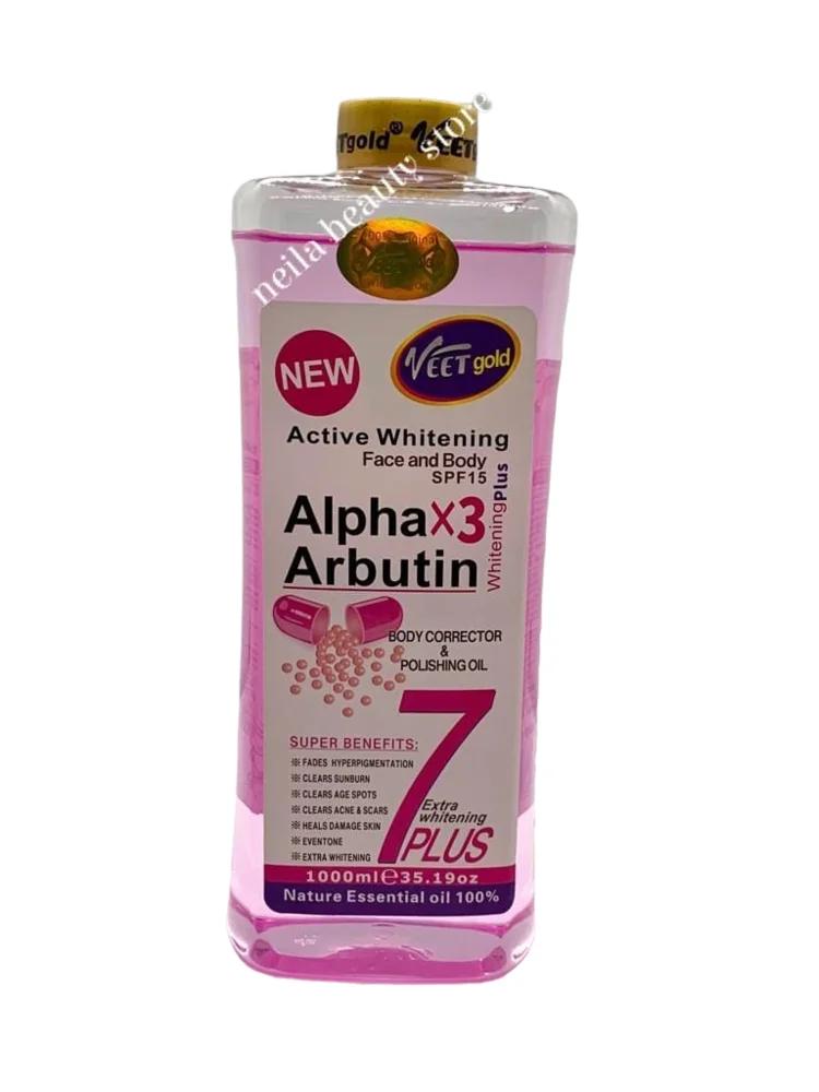 Veetgold Alpha Arbutin Body Corrector And Glowing Oil - 1000Ml
