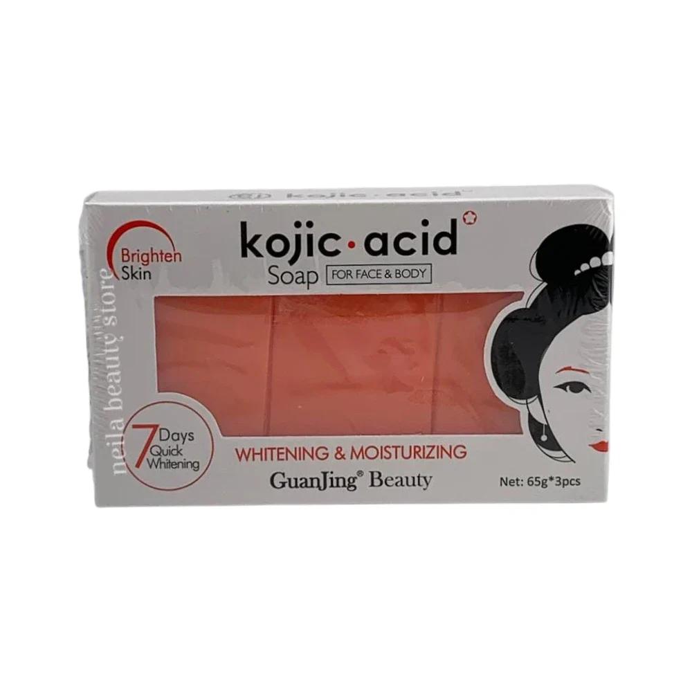 Guanjing Kojic Acid Brightening Soap 3Pcs