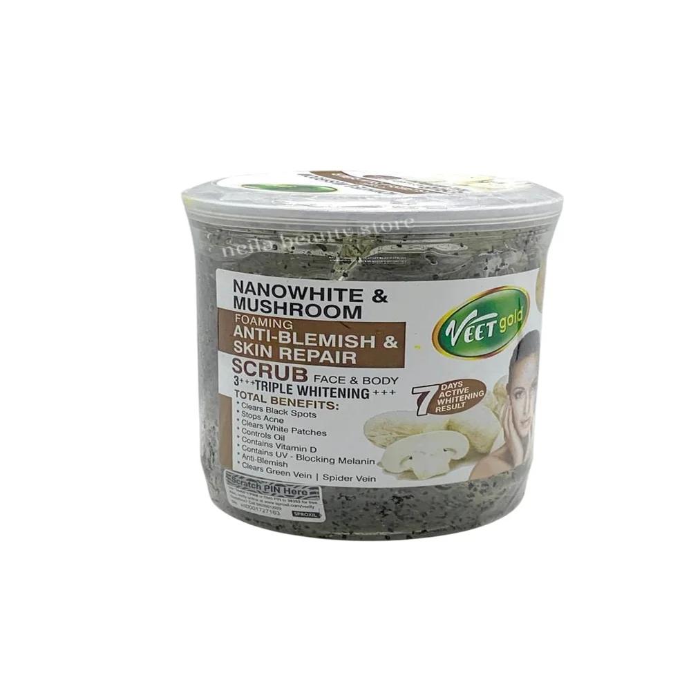 NanoWhite And Mushroom Foaming Anti-Blemish And Skin Repair Triple Brightening Scrub - 500Ml
