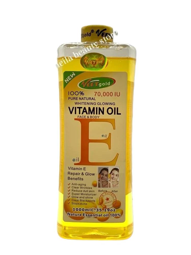 Veetgold Vitamin E Face And Body Glowing Oil - 1000Ml