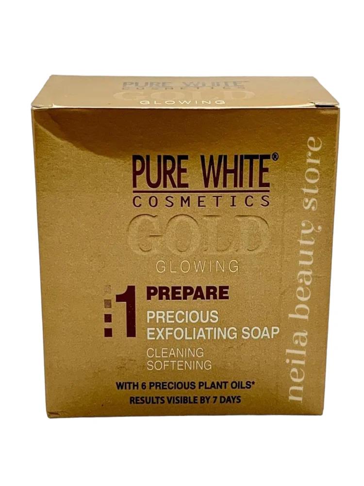 Pure White Gold Exfoliating Cleaning Softening Soap - 150Grm
