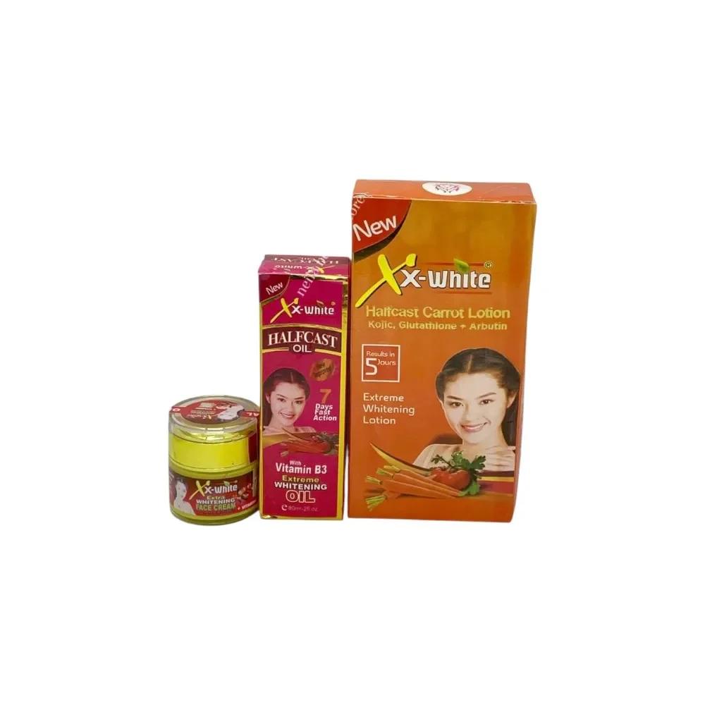 Xx-white Half Cast Cream, Oil And Lotion Combo