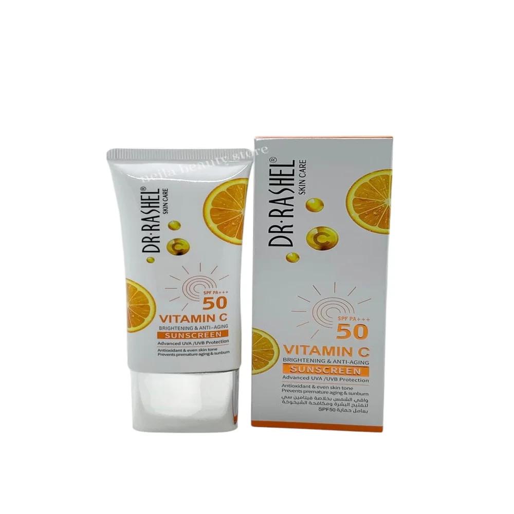 DR.Rashel Vitamin C SPF50 Brightening And Anti-Aging Sunscreen - 50Grm